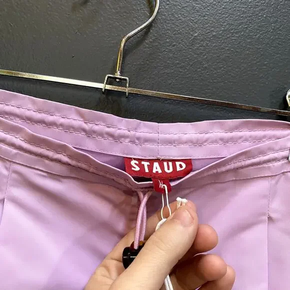 STAUD Purple Coconut Shorts NWT